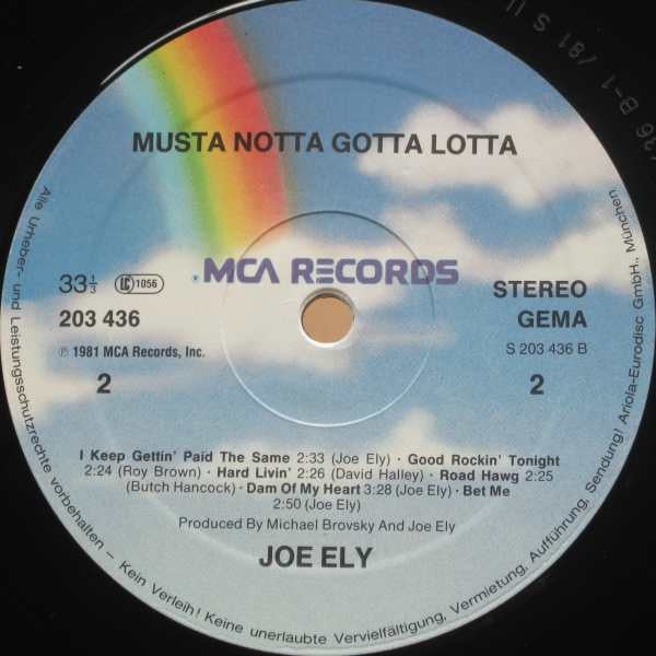 Joe Ely : Musta Notta Gotta Lotta (LP, Album)