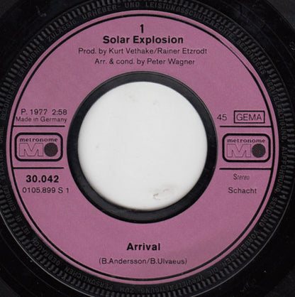 Solar Explosion : Arrival (7", Single)