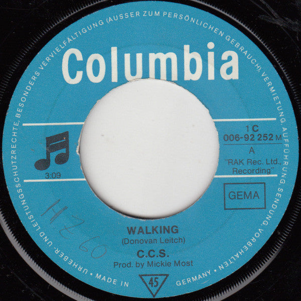 CCS : Walking (7", Single, Mono)