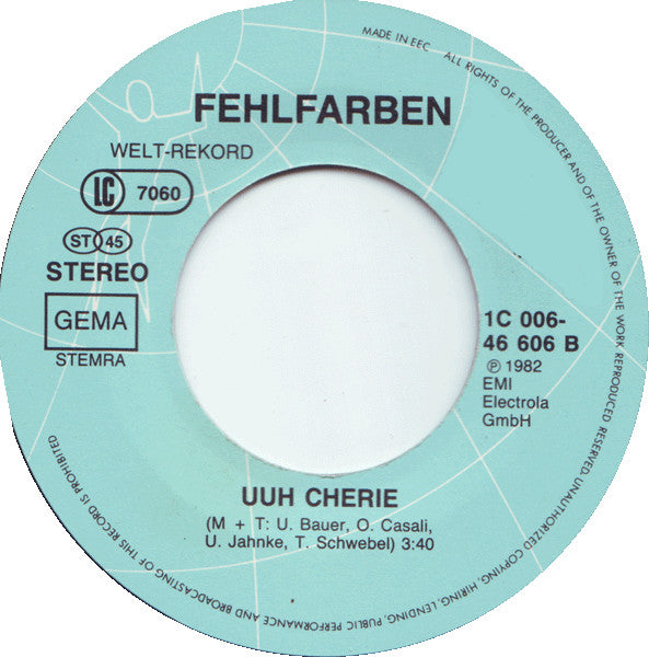 Fehlfarben : 14 Tage (7", Single)