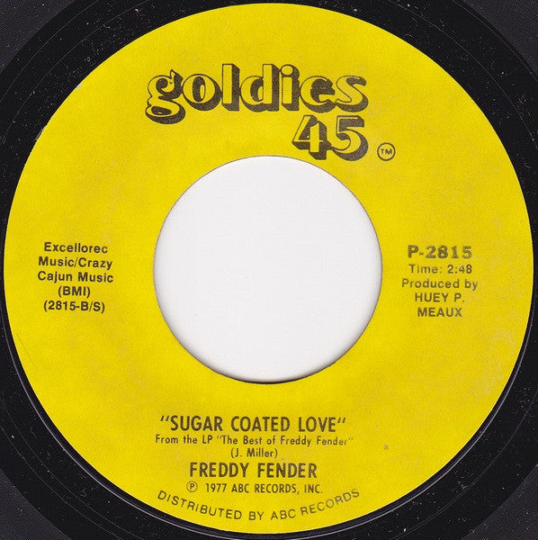 Freddy Fender (2) : Vaya Con Dios (7", Single, RE)