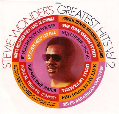 Stevie Wonder : Stevie Wonder's Greatest Hits Vol. 2 (LP, Comp)