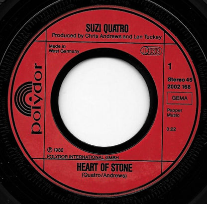 Suzi Quatro : Heart Of Stone (7", Single)