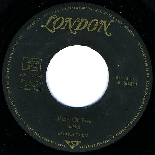 Duane Eddy : Ring Of Fire (7", Single)