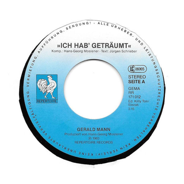 Gerald Mann : Ich Hab Geträumt (7", Single)