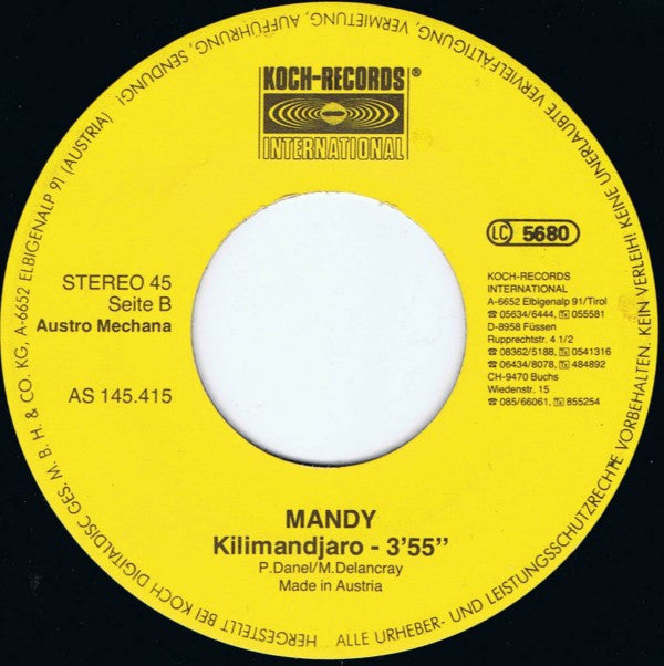 Mandy Oswald : Nur Ein Bild Von Dir (7", Single)