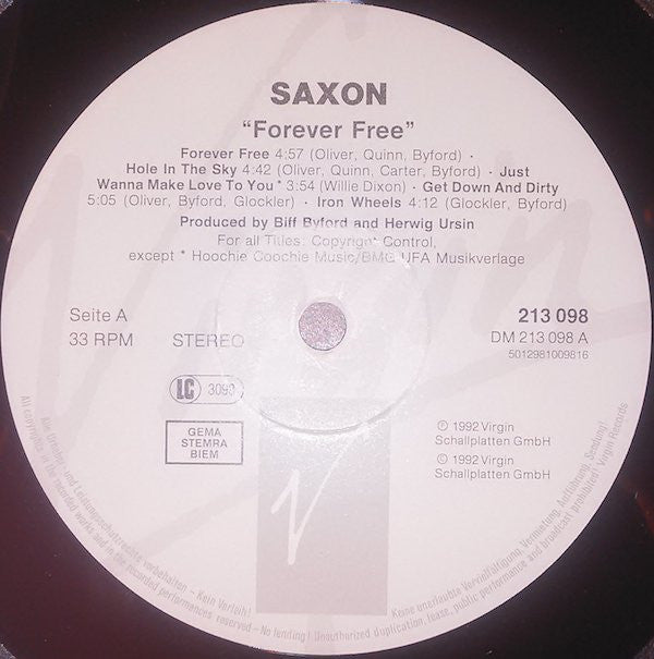 Saxon : Forever Free (LP, Album)