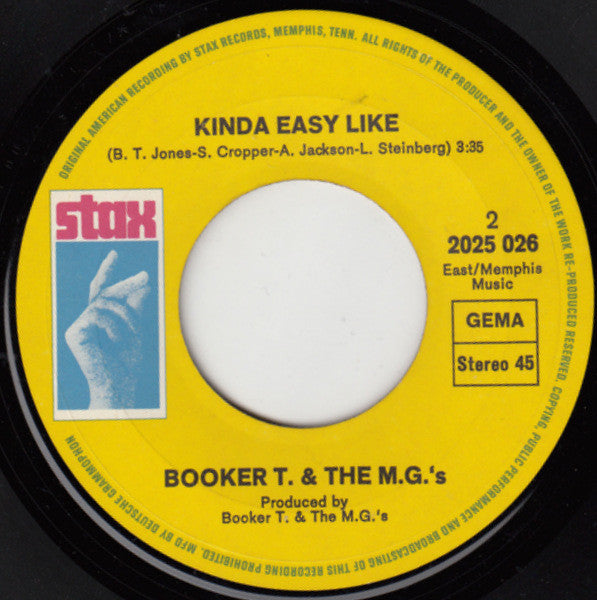 Booker T. & The M.G.'s* : Melting Pot (7", Single)