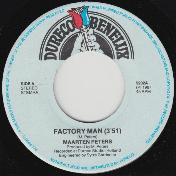 Maarten Peters & The Dream : Factory Man (7", Single)