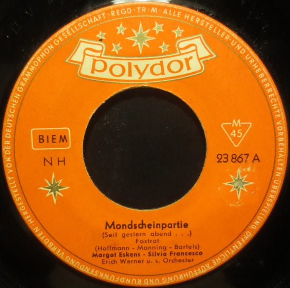 Margot Eskens, Silvio Francesco : Mondscheinpartie (Seit Gestern Abend...) (7", Single, Mono)