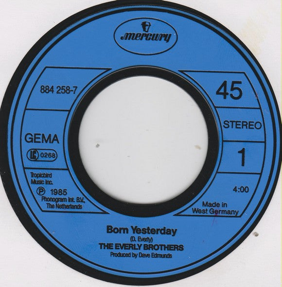 Everly Brothers : Born Yesterday (7", Single)