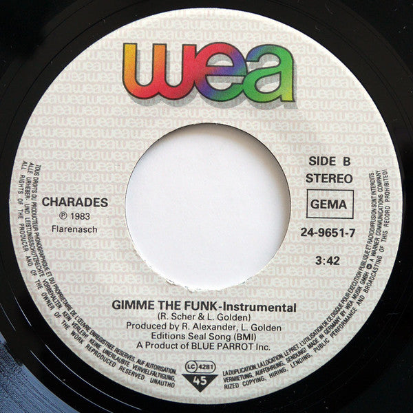 Charades : Gimme The Funk (7", Single)