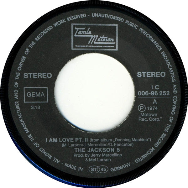 The Jackson 5 : I Am Love (7", Single)