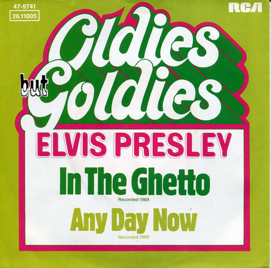 Elvis Presley : In The Ghetto (7", Single, RE)