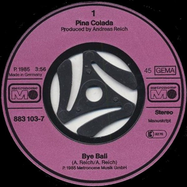 Pina Colada : Bye Bali (7", Single)