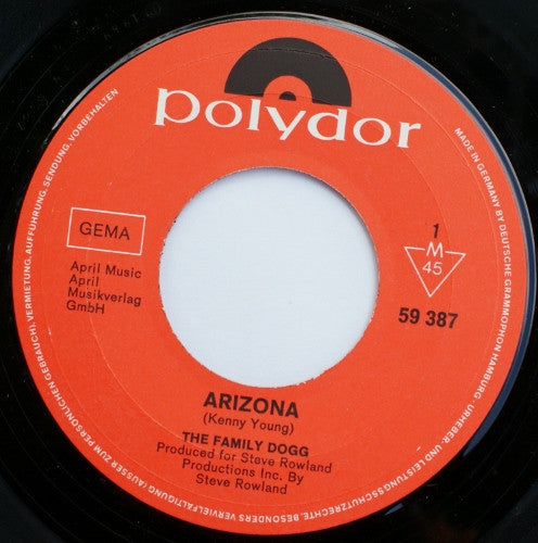 Family Dogg : Arizona (7", Single, Mono)