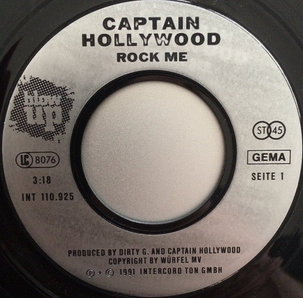 Captain Hollywood : Rock Me (7")