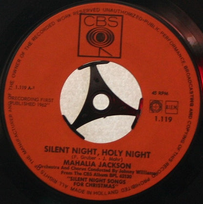 Mahalia Jackson : Silent Night, Holy Night (7", Single)