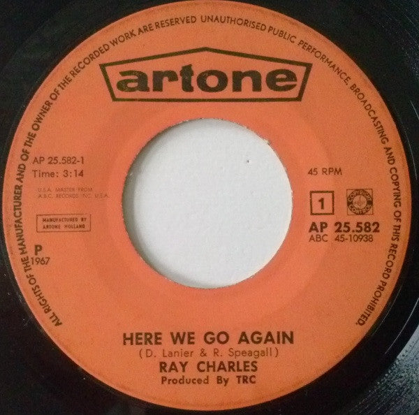 Ray Charles : Here We Go Again (7", Single)