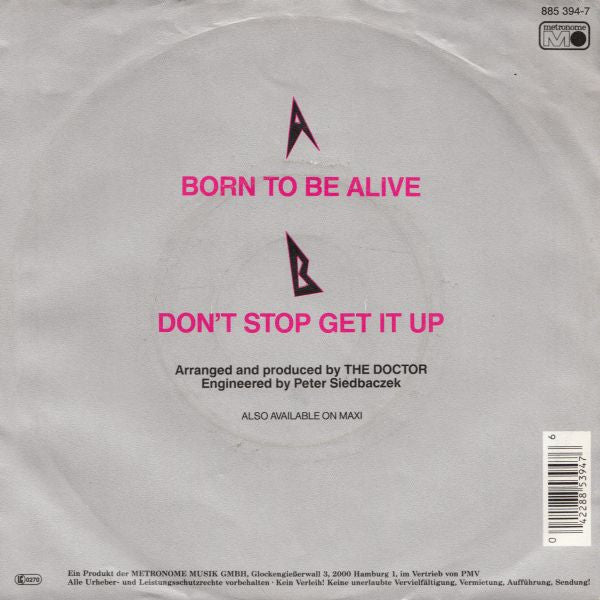 Mark Jefferis : Born To Be Alive (7", Single)