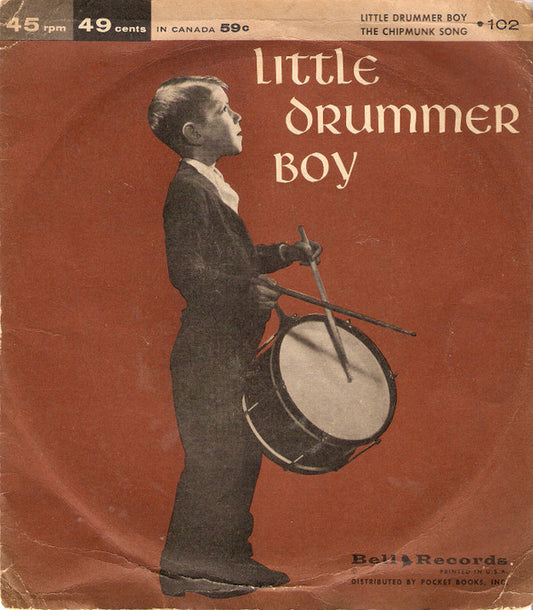 Miller Sisters (2) / The Playmakers : Little Drummer Boy / The Chipmunk Song (7", Single)