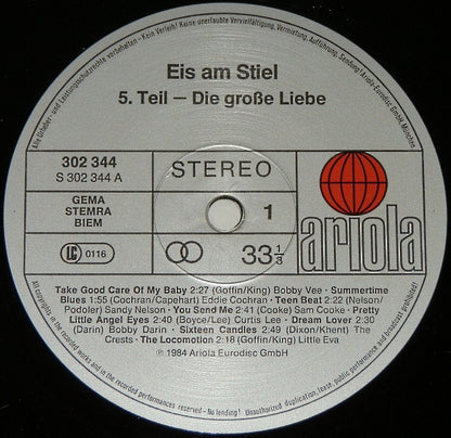 Various : Eis Am Stiel (5. Teil - Die Grosse Liebe) (2xLP, Comp)