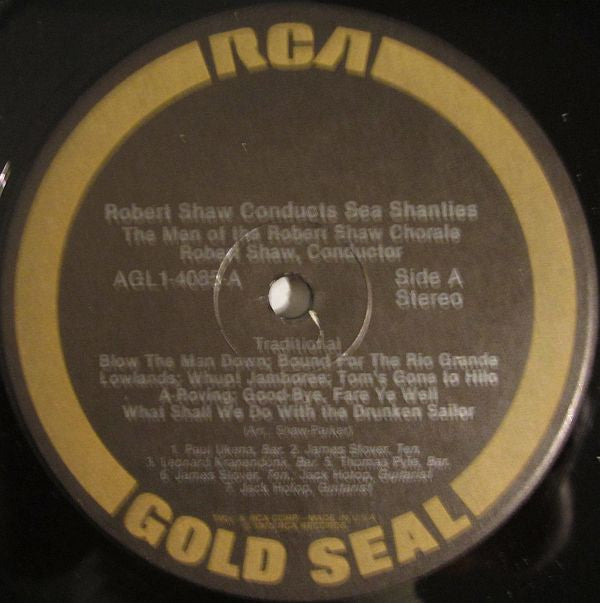 The Robert Shaw Chorale : Robert Shaw Conducts Sea Shanties (LP, Album, RE)