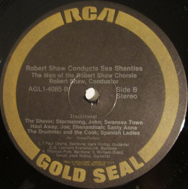 The Robert Shaw Chorale : Robert Shaw Conducts Sea Shanties (LP, Album, RE)