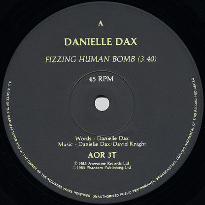 Danielle Dax : Yummer Yummer Man (12")