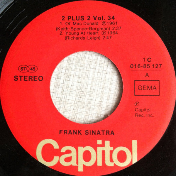 Frank Sinatra : Ol' Mac Donald / Young At Heart / High Hopes / Three Coins In The Fountain (7", EP)