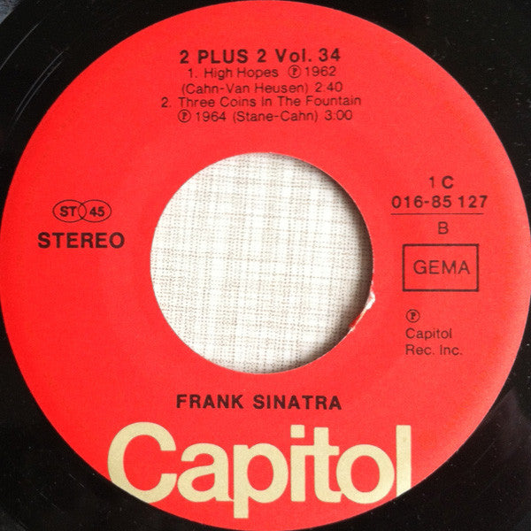 Frank Sinatra : Ol' Mac Donald / Young At Heart / High Hopes / Three Coins In The Fountain (7", EP)