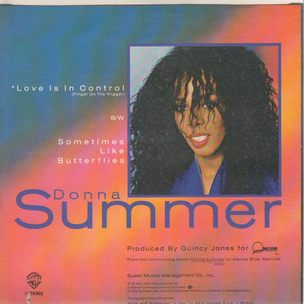 Donna Summer : Love Is In Control (Finger On The Trigger) (7")