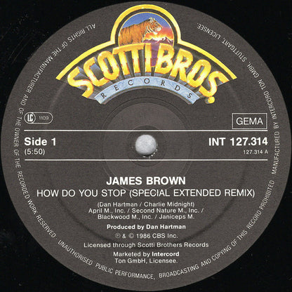 James Brown : How Do You Stop (Special Extended Remix) (12", Maxi)