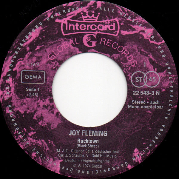 Joy Fleming : Rocktown / Ein Leben Lang (7", Single)