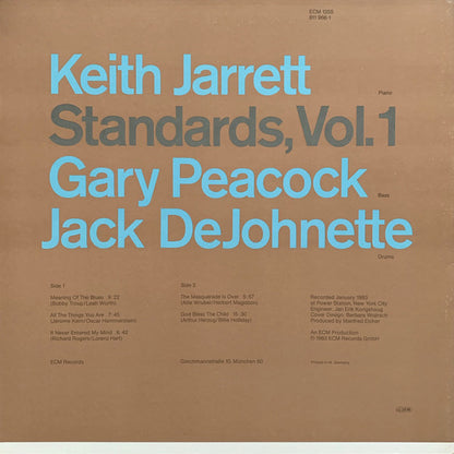 Keith Jarrett, Gary Peacock, Jack DeJohnette : Standards, Vol. 1 (LP, Album)