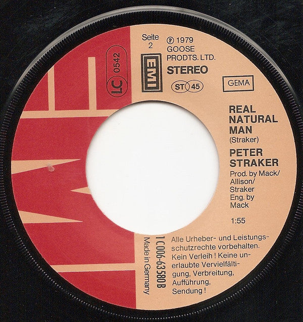 Peter Straker : Late Night Taxi Dancer (7", Single)