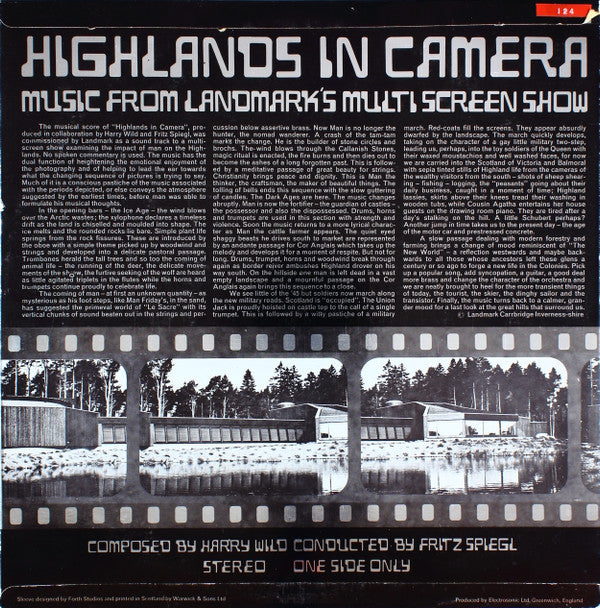 Harry Wild, Fritz Spiegl : Highlands In Camera - Music From Landmark's Multi Screen Show (LP, S/Sided)