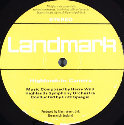 Harry Wild, Fritz Spiegl : Highlands In Camera - Music From Landmark's Multi Screen Show (LP, S/Sided)