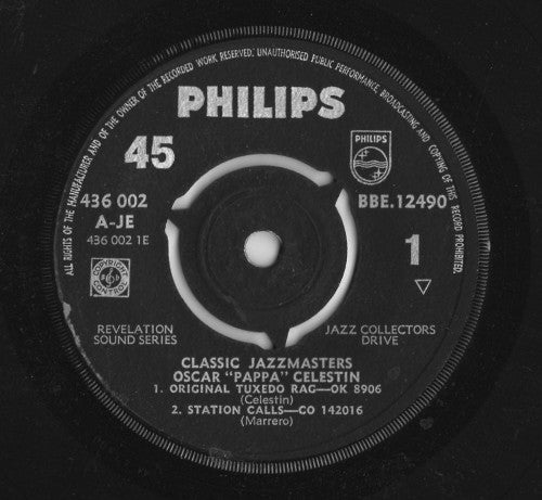 Oscar "Papa" Celestin : 1925 - 1928 (7", EP)