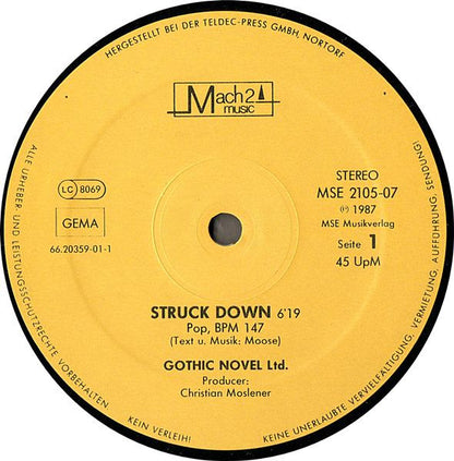 Gothic Novel Ltd. : Don't Do It / Struck Down (12", Maxi)