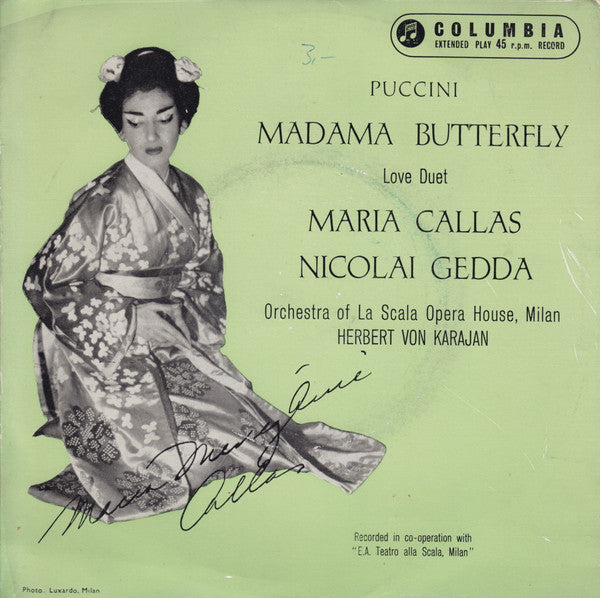 Maria Callas / Nicolai Gedda : Madama Butterfly (7", EP)