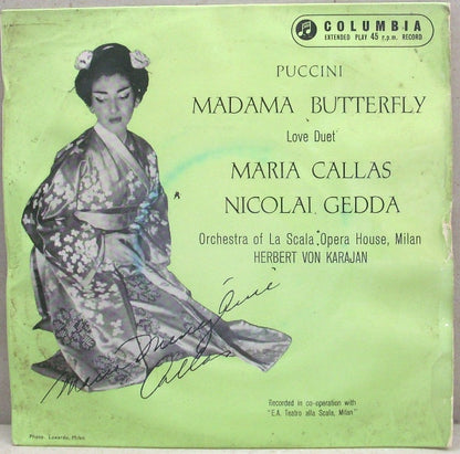 Maria Callas / Nicolai Gedda : Madama Butterfly (7", EP)