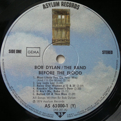 Bob Dylan / The Band : Before The Flood (2xLP, Album, Gat)