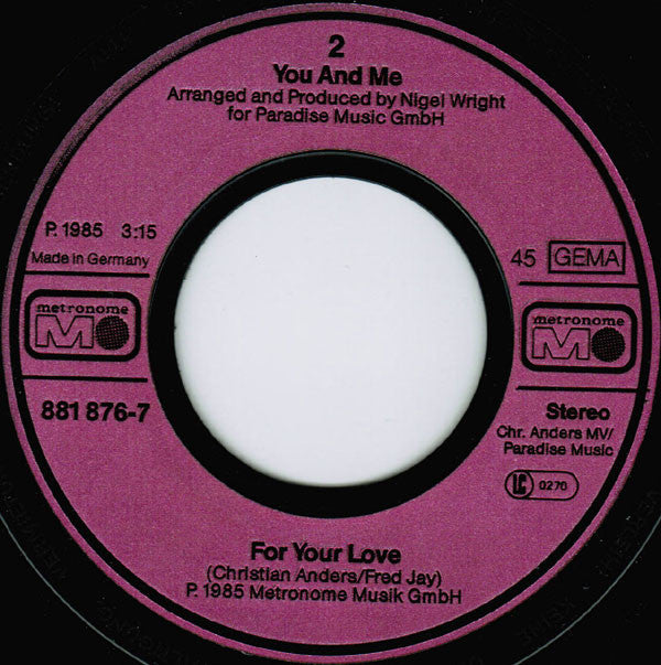 You And Me (5) : Dreamin' (7", Single)