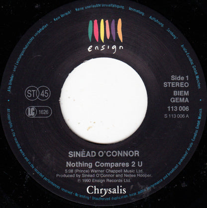 Sinéad O'Connor : Nothing Compares 2 U (7", Single, Pap)