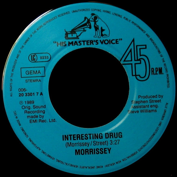 Morrissey : Interesting Drug (7", Single)