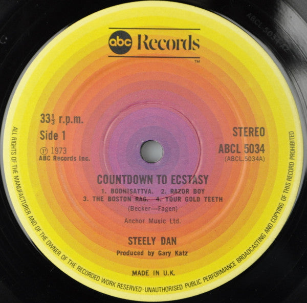 Steely Dan : Countdown To Ecstasy (LP, Album)