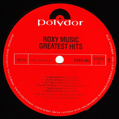 Roxy Music : Greatest Hits (LP, Comp)