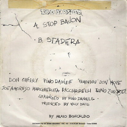 Tullio De Piscopo : Stop Bajon (7", Single)