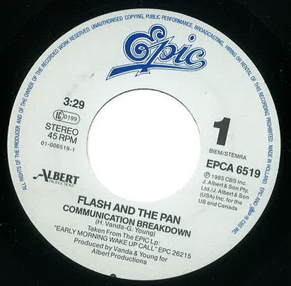 Flash And The Pan* : Communication Breakdown (7", Single)